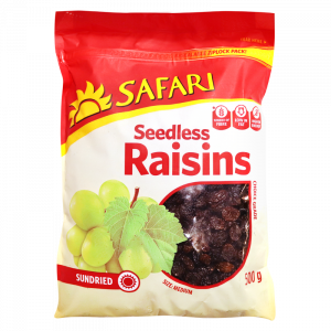 Safari Seedless Raisins 500g
